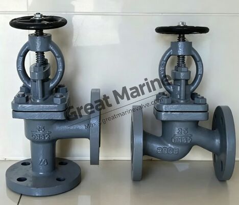 صمام SDNR بحري من الصلب المصبوب GB/T 585-2008 النوع A/AS DIN GLOBE CAST STEEL VALVE،GGLOBE CHECK VALVE،GLOBE SDNR VALVE