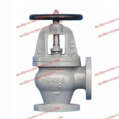 JIS F7306 صمام زاوية الحديد المسال البحري &quot;إلى 14&quot; IMPA 750216 750217 750218 750219 750220 750221 750222 750223