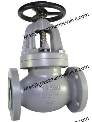 JIS F7307 صمام زاوية حديد صب بحري 10K "إلى 14" DN50-DN450