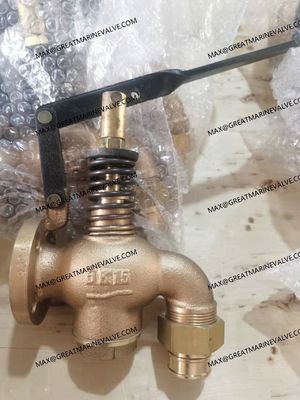 JIS F7398U 5K البحرية البرونزية خزان وقود زيت صمام الصرف الذاتي المغلق