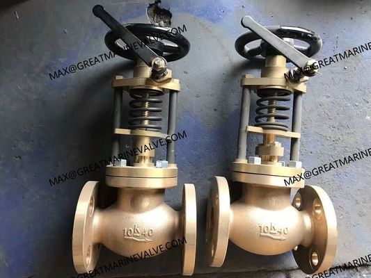 JIS F7399 صمام إيقاف الطوارئ البرونزي البحري JIS F7399 5K/10K