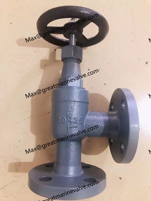 JIS F7422 20K صمام كرة الأرضية الزاوية الصلبة المسامرة 20K6 20K10 20K15 20K20 20K25 S Type,U Type F Type