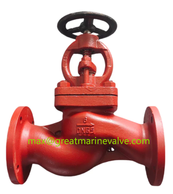 صمام حدبة من الحديد الزهر GB/T 590-2008 DIN، صمام حدبة مانع، صمام حدبة SDNR، صمام حدبة مستقيم من الحديد الزهر البحري GB/T 590