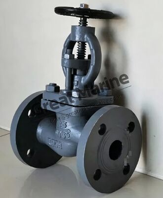 صمام إيقاف ذو حواف من الفولاذ المصبوب البحري GB/T 584-2008 نوع A/AS DIN GLOBE GLOBE CAST STEEL VALVE، صمام فحص GGLOBE، صمام GLOBE SDNR، GB/T 584 صمام إيقاف ذو حواف من الفولاذ المصبوب البحري بشكل مستقيم، صمام كروي